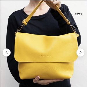 Handmade leather crossbody purse